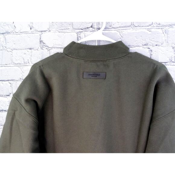 Fear of God Essentials Crew Neck Sweatshirt Heather Wood Unisex Small NWT - Picture 9 of 14